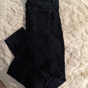 American eagle black skinny jeans 360 stretch fit size 12